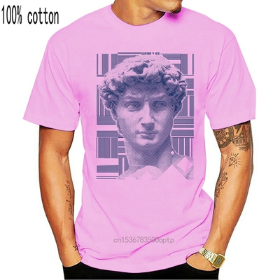 2018 Men T Shirt Funny David Michelangelo Tops Summer Short