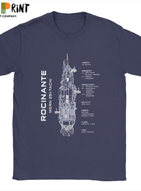 Rocinante – T-Shirt à manches courtes pour homme, col rond