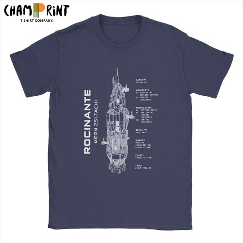 Rocinante – T-Shirt à manches courtes pour homme, col rond