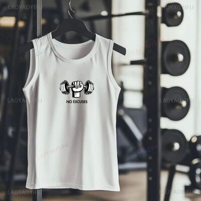 Men's Gym Tank Top Workout Vest Funny Fitness Tank Unisex We