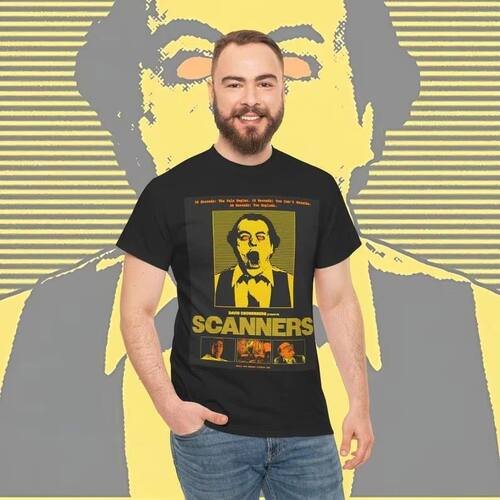 Scanners T-shirt - Retro Sci-fi Horror Tee, Graphic Novel Sh