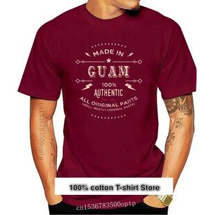 Camiseta hecha en Guam Is My Home para hombre, ropa informal