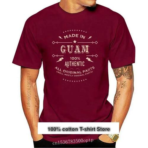 Camiseta hecha en Guam Is My Home para hombre, ropa informal