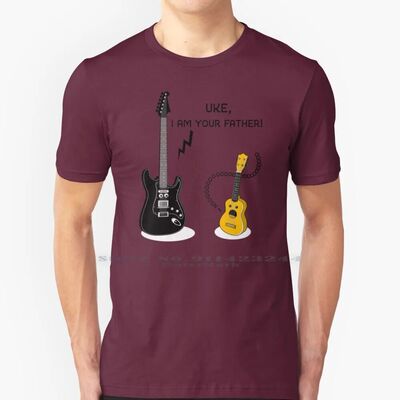 Uke , I Am Your Father! 100% Cotton T Shirt Ukulele Electric