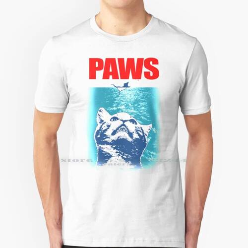 Kitty With Large Jaws Attacking A Mouse Paws 100% Cotton T S