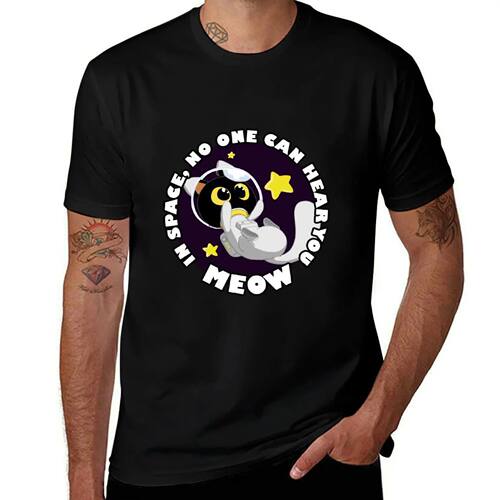 Space Cat T-Shirt hippie clothes fashion shirts new gifts an
