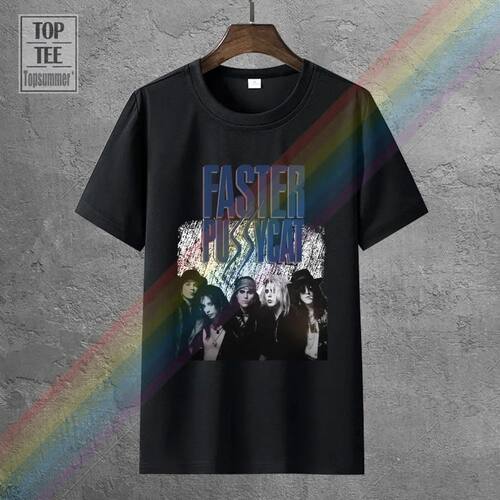 Faster Pussycat S T Tour'87 '88 T Shirt ( S Xxxl ) Sleeve Te