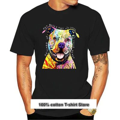 Camiseta con dise?o divertido de Pit Bull On Brick Red, cami