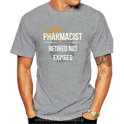 New Men T-shirt Retired Pharmacist Retirement Gift T Shirt P
