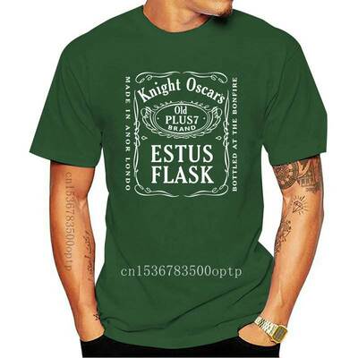 New Knight Oscar's Estus Flask Label Design Tshirt Spring Cu