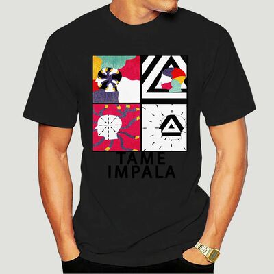 Tame Impala logo Printing T Shirts Male Short Sleeve O Neck