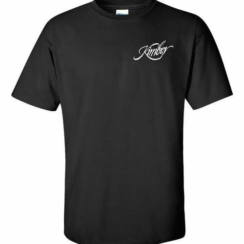 Kimber White Chest Logo T-Shirt 2nd Amendment Pro Gun Rights