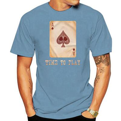 Ace Of Spades - Men'S Shirt Red Tee For Real Players Gamblin