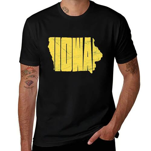 Iowa T-Shirt vintage customizeds summer 2025 men t shirts hi