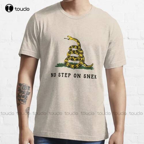 New No Step On Snek Snake T-Shirt T-Shirt Cotton Tee Shirt S