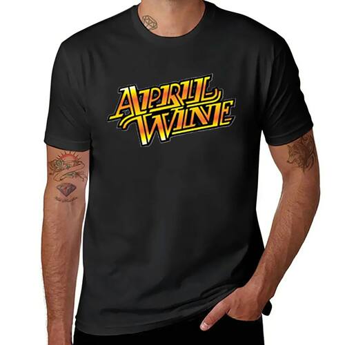 April Wine Rock T-Shirt blacks Aesthetic clothing summer top