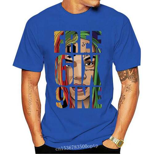 New 2021 Free Tekashi 6Ix9Ine Dummy Boy Black T-Shirt Large
