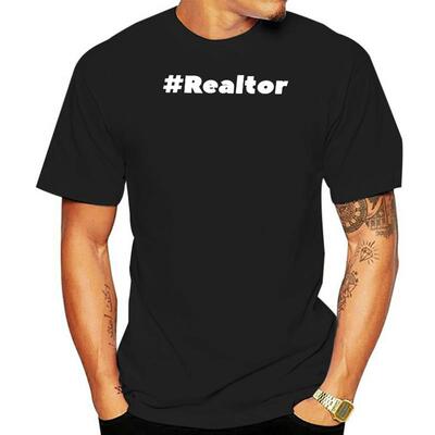 100% Cotton O-neck Custom Printed Men T shirt Hashtag Realto