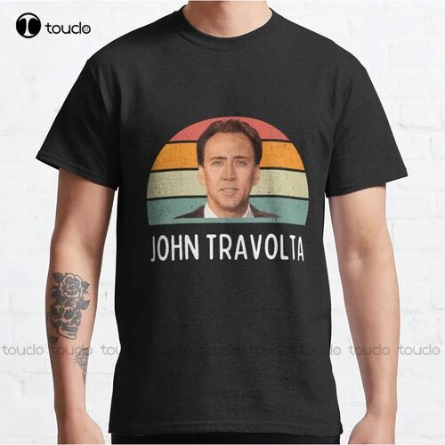 Nicolas Cage John Travolta Face Off Mens Womens Classic T-Sh