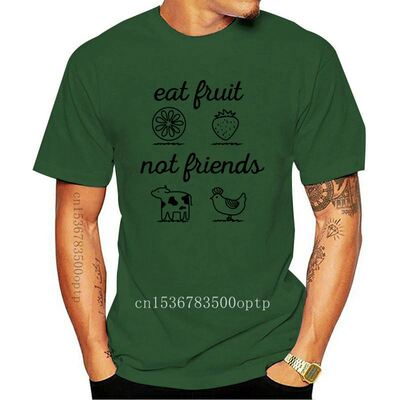IMANFIVE Eat Fruit Not Friends T-Shirt Ladies Unisex Clothin