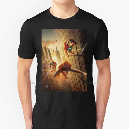Run And Spider Jumps 100% Cotton T Shirt No Way Home Tom Hol