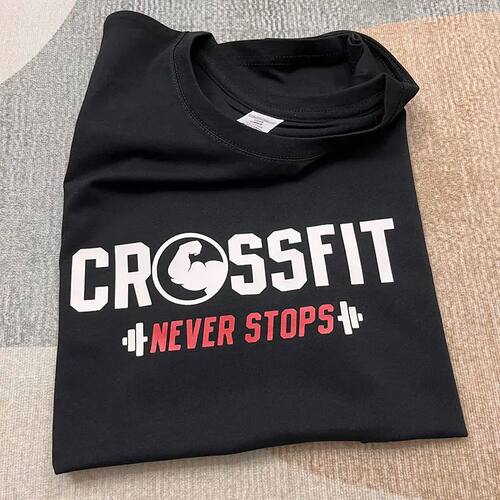 CROSSFIT T-Shirt NEVE STOPS Gym Training Clothing Men's and
