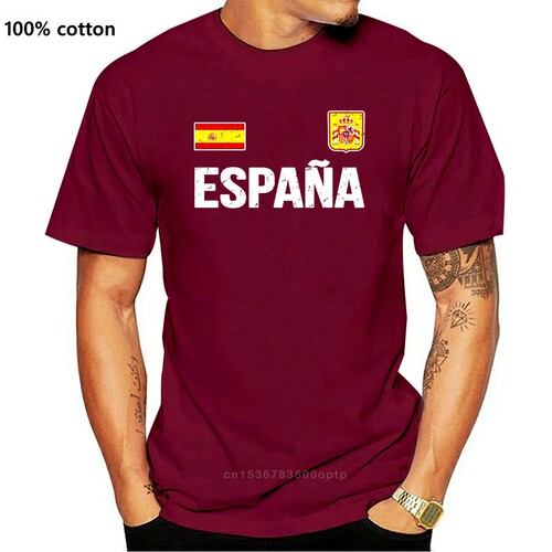 2021 New Summer Cool Tee Shirt Spain T Shirt Spanish Soccers