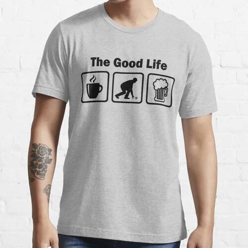 New Funny Lawn Bowls The Good Life T-Shirt Cotton Tee Shirt