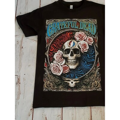 NEW- GREATFUL DEAD BAND T-SHIRT Graphic Short Sleeve Shirt U