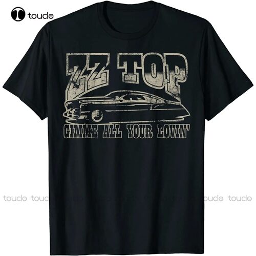 New Zz Top - Gimme All Your Lovin' T-Shirt Cotton T Shirt Te