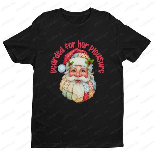 Funny Hoppy Christmas Festival SantaClaus Women Clothing T-S