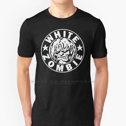 White Zombie ( White ) 100% Cotton T Shirt Metal White Zombi