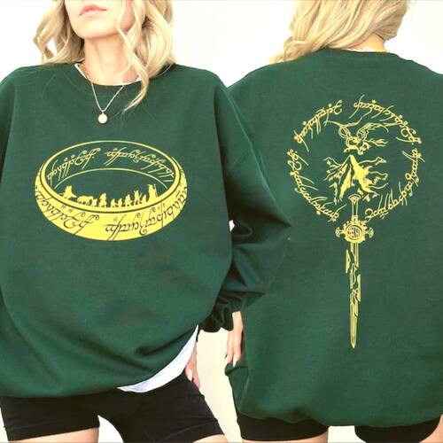 Fantasy Book Sweatshirt You Shall Not Pass Shards of Narsil