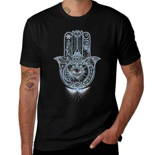 Hamsa - Hand of Fatima T-Shirt croswit shirt man valentines