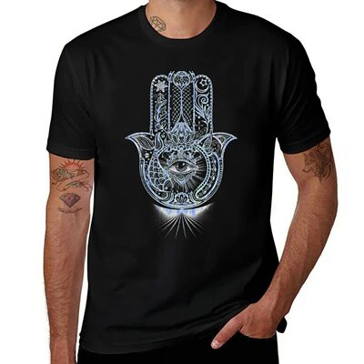 Hamsa - Hand of Fatima T-Shirt croswit shirt man valentines