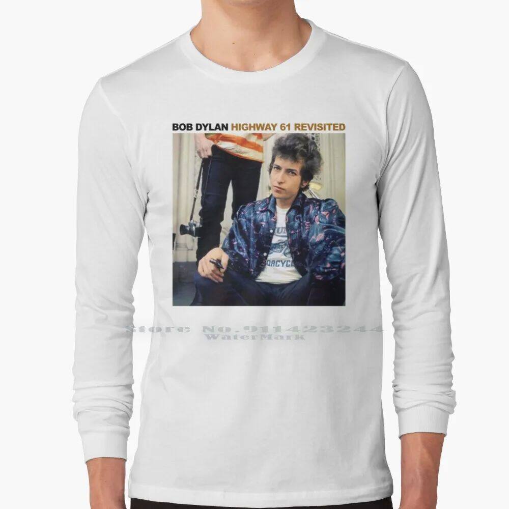 Highway 61 Revisited ( Hq ) 100% Cotton Long Sleeve T Shirt - 实物图