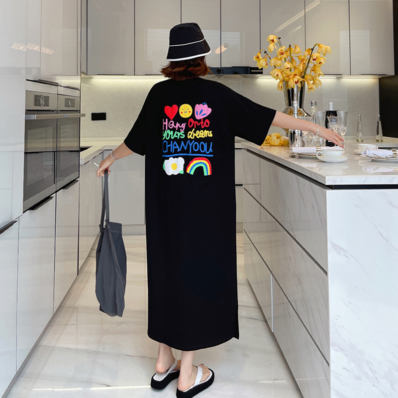 短袖t恤裙懒人睡衣连衣裙家居服