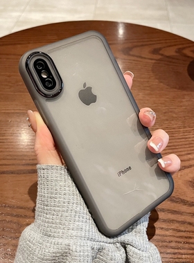 自带镜头膜保护适用苹果x手机壳xsmax硅胶xr透明xmax黑色iphonex套xsxmax防摔10全包9男生8x女耐脏不变色ix差