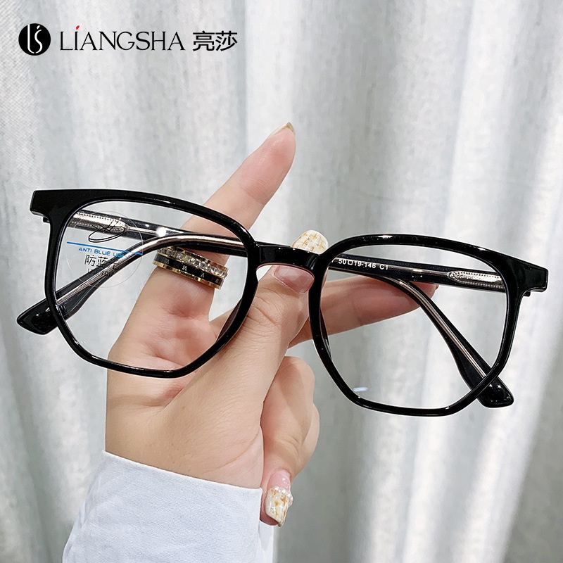 067时尚超轻防蓝光眼镜TR90眼镜框插针高级感男女可配近视眼睛架