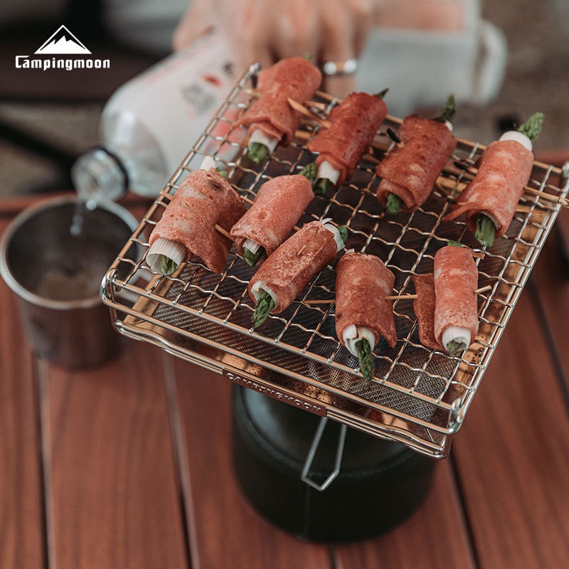 柯曼304不锈钢折叠吐司烤网滤网均匀烤制小型气炉用便携面包烤网