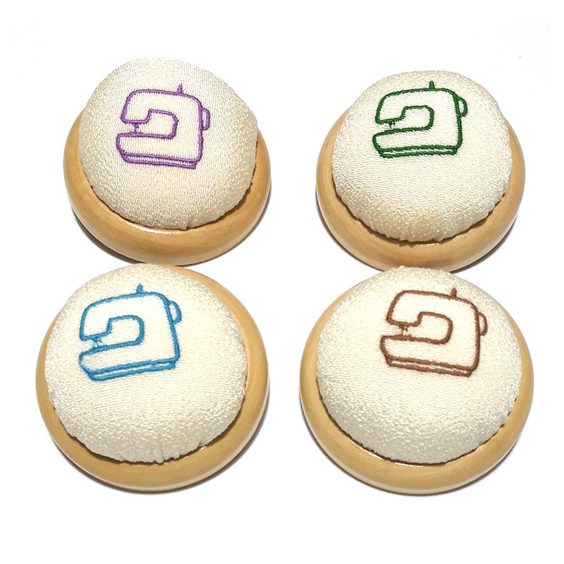 跨境绣花木底针插兔子蘑菇针扎田园风针垫和风插针包缝纫工具E430