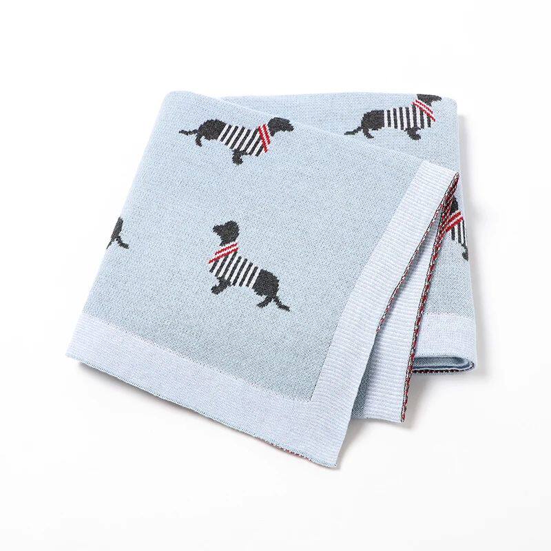Crib Quilt Cute Dachshund Infant Stroller Covers Swaddle *CM