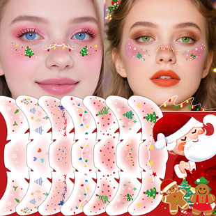 Christmas-themed tattoo sticker that is water-resistant