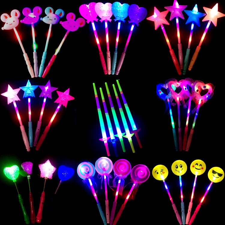 Fluorescent stick, flashing fairy stick, street vendor toy g
