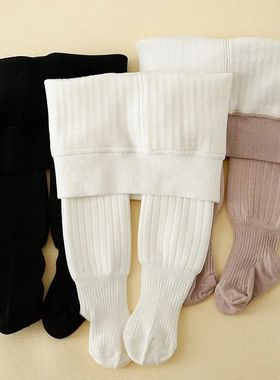 rm Elastic Women's Fleece Leggings Outside Autumn and Winter