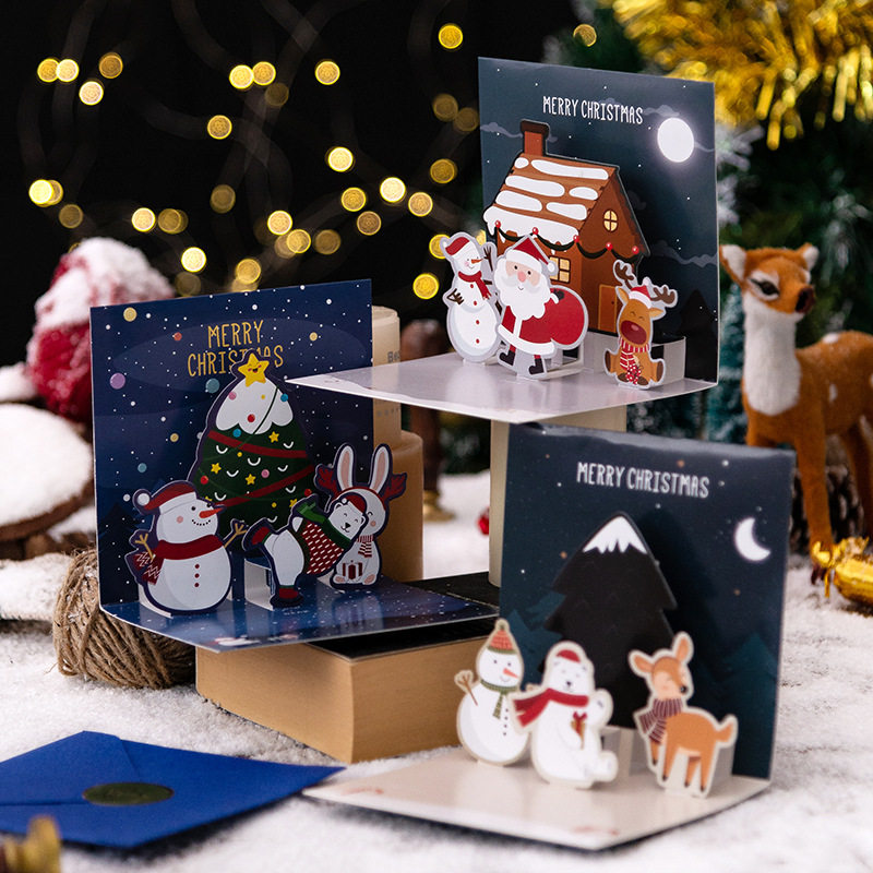 stcard for birthday new year christmas gifts xmas decoration