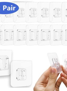 / Pairs Double-Sided Adhesive Wall Hook Hanger Strong Trans