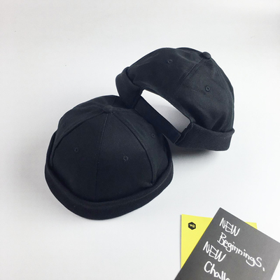 pc Brimless Cotton Skull Cap Men Retro Adjustable Crimped C