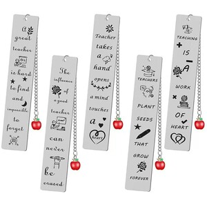 Stainless steel bookmark engraved gift titanium steel