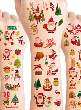 Children's Cute Santa Claus Gift, Arm Tattoo